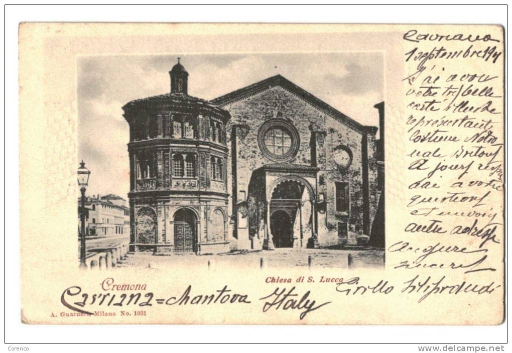 10616    CREMONA    CHIESA DI S LUCA    1901 - Altri & Non Classificati