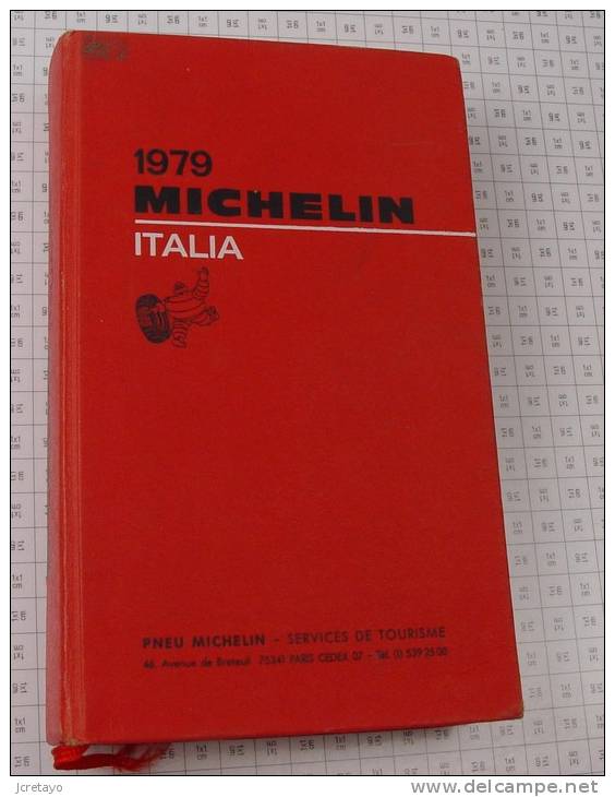 Michelin Italia Rouge De 1979, Ref Perso 346 - Michelin-Führer