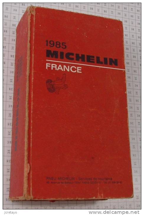 Michelin France Rouge De 1985, Ref Perso 343 - Michelin-Führer