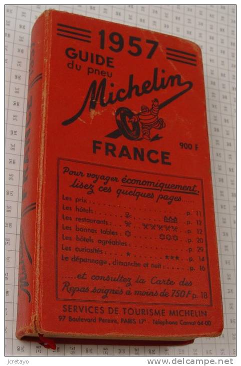 Michelin France Rouge De 1957, Ref Perso 342 - Michelin-Führer