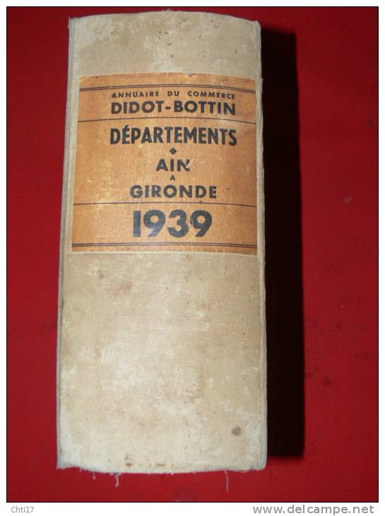 FOIX SAINT GIRONS CASTILLON TARASCON LAVELANET PAMIERS  OUST EXTRAIT ANNUAIRE BOTTIN 1939 AVEC COMMERCES ET PARTICULIERS - Telephone Directories