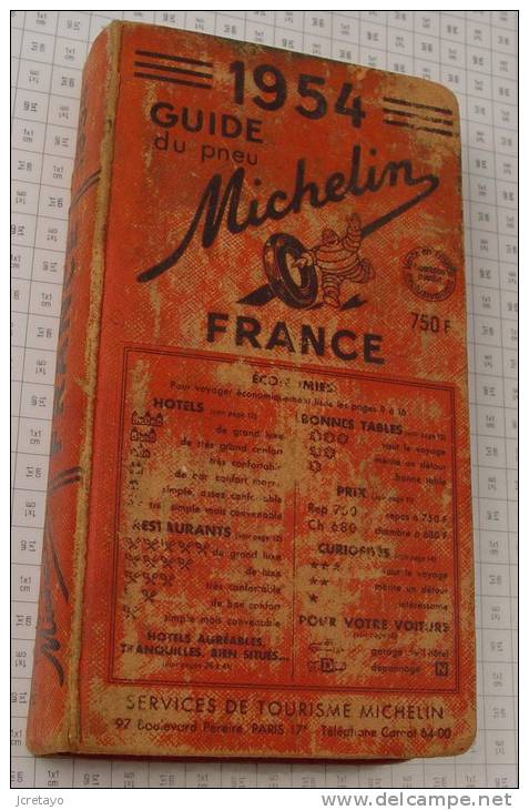 Michelin France Rouge De 1954, Ref Perso 339 - Michelin-Führer