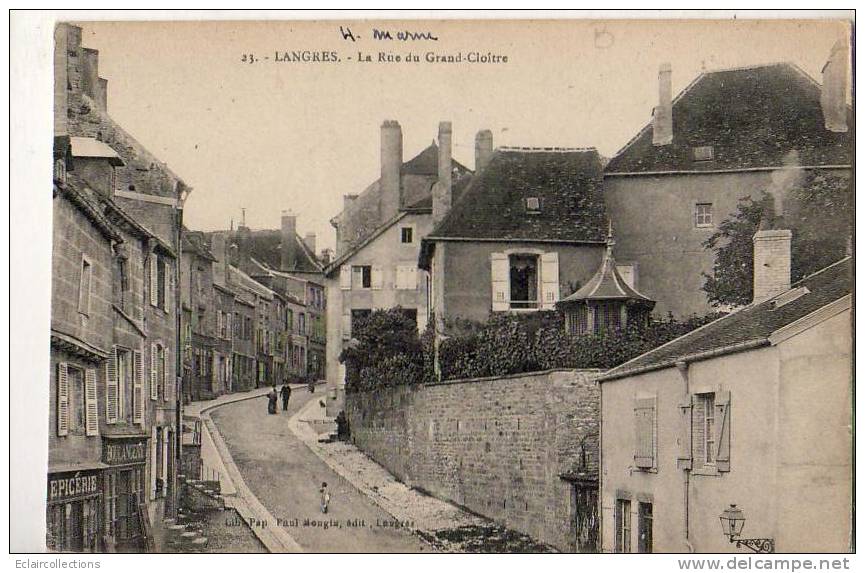 Langres  52     Rue Du Grand Cloitre  (voir Scan) - Langres