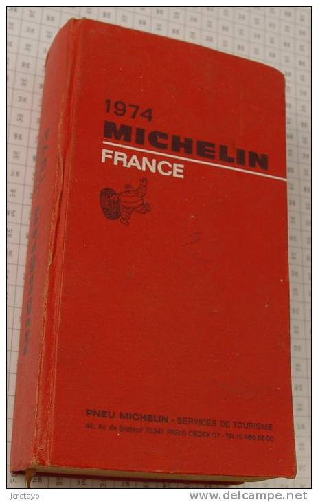 Michelin France Rouge De 1974, Ref Perso 333 - Michelin-Führer