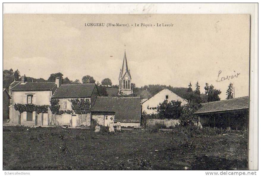 Longeau 52    Le Lavoir  (voir Scan) - Le Vallinot Longeau Percey