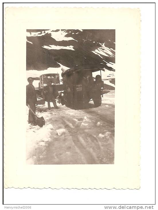 Photographie Ancienne Savoie - 73 - Col De L´iseran Vers Bourg St Saint Maurice , Déneigement - Lieux