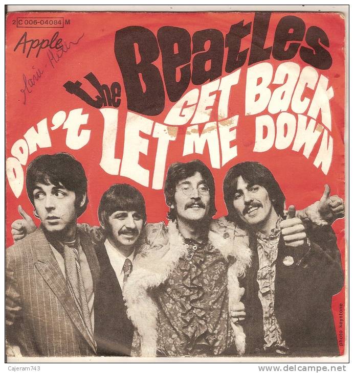 45T. THE BEATLES. GET BACK, DON'T LET ME DOWN. - Sonstige - Englische Musik