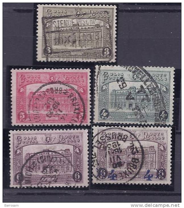 Belgium1929: Michel Postpaketmarken3-7used Catalogue Value 30Euros - Used Stamps