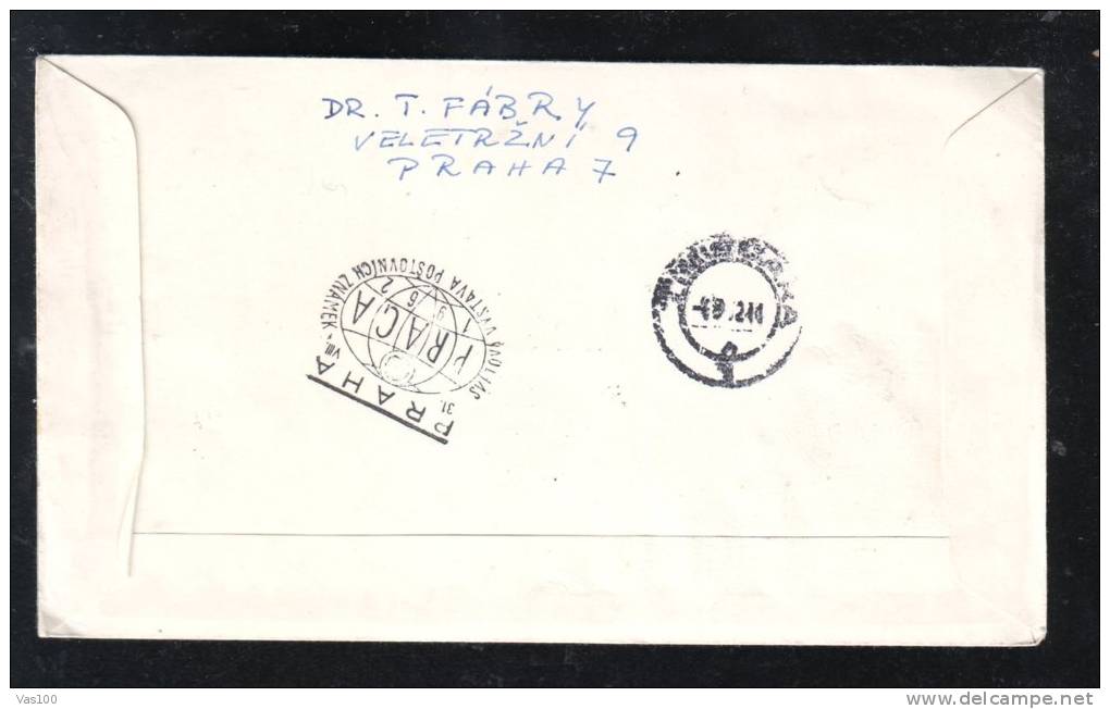 PRAGA 1962 EXPOSITION PHILATELIQUE,BRIDGE REGISTRED COVER FDC - FDC