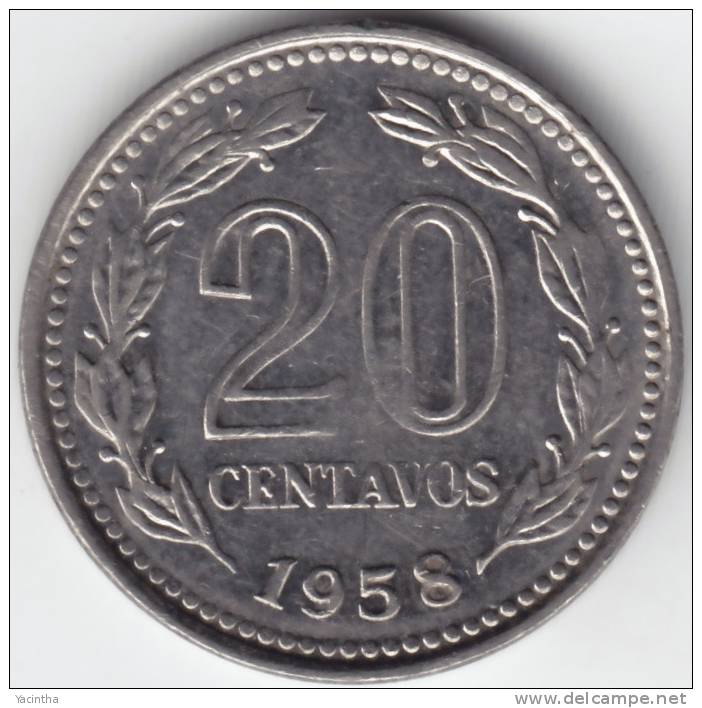 @Y@   Argentinië  20 Centavos 1958         (C613) - Argentine