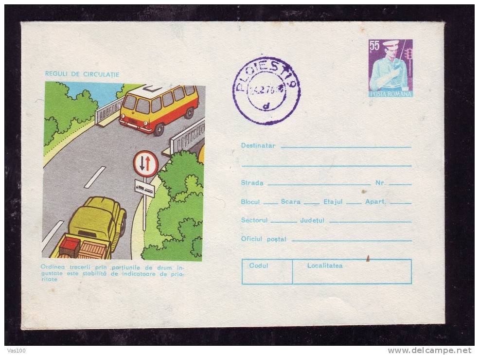 Traffic Signs Rules Safe Driving Police STE ´75 Romania - Police - Gendarmerie