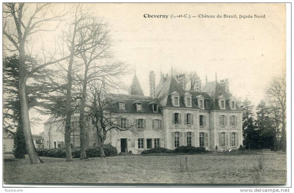 CPA 41   CHEVERNY CHÂTEAU DU BREUIL FAÇADE NORD - Cheverny