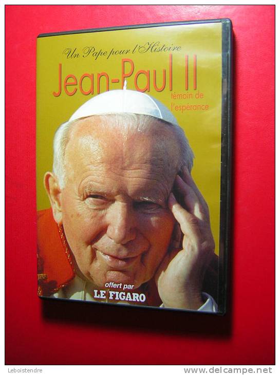 DVD COFFERT PAR LE FIGARO  UN PAPE POUR L ' HISTOIRE JEAN PAUL II  TEMOIN DE L'ESPERANCE - Autres & Non Classés