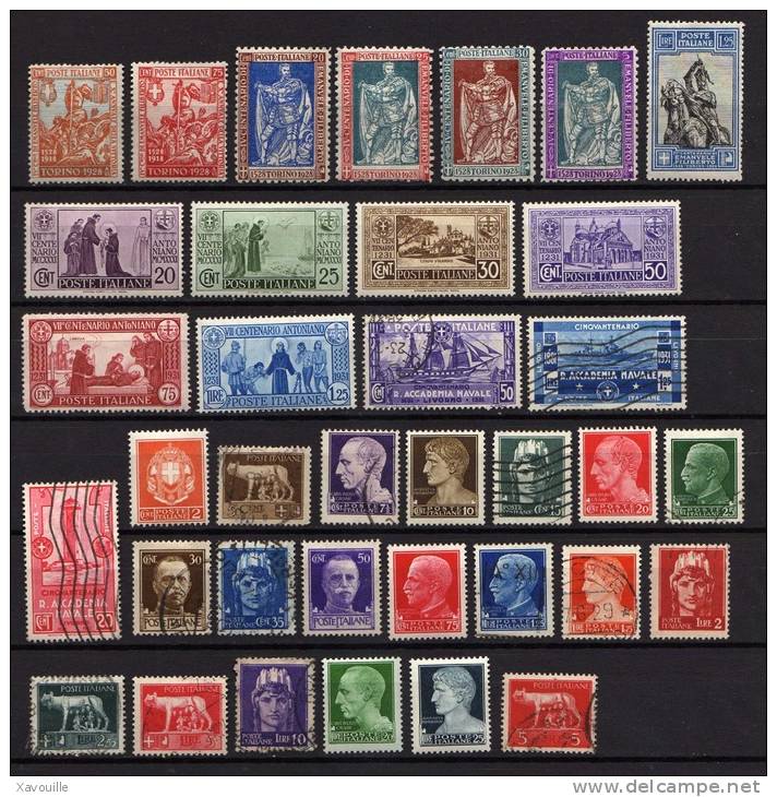 Italie - Italia - 1928  1931 - Superbe Lot De 36 Timbres - Collections