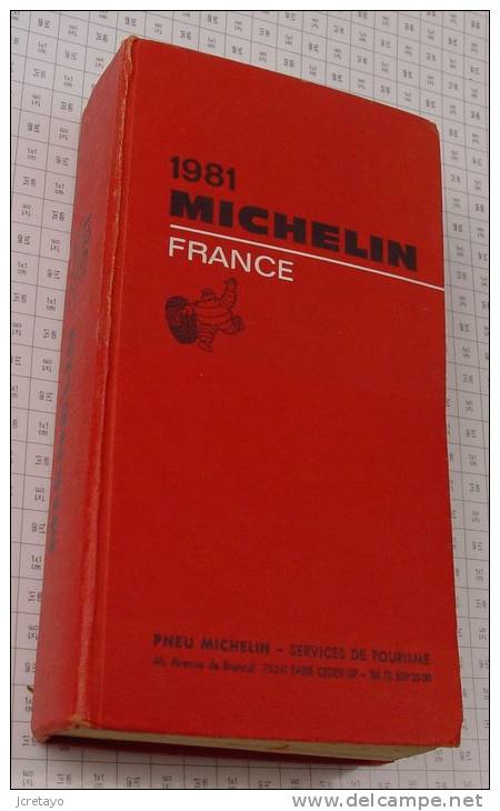 Michelin France Rouge De 1981, Ref Perso 349 - Michelin-Führer