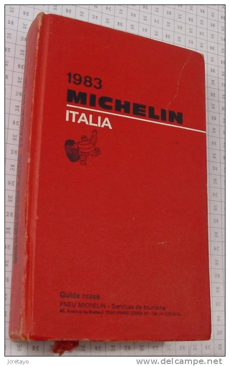 Michelin Italia Rouge De 1983, Ref Perso 355 - Michelin (guide)