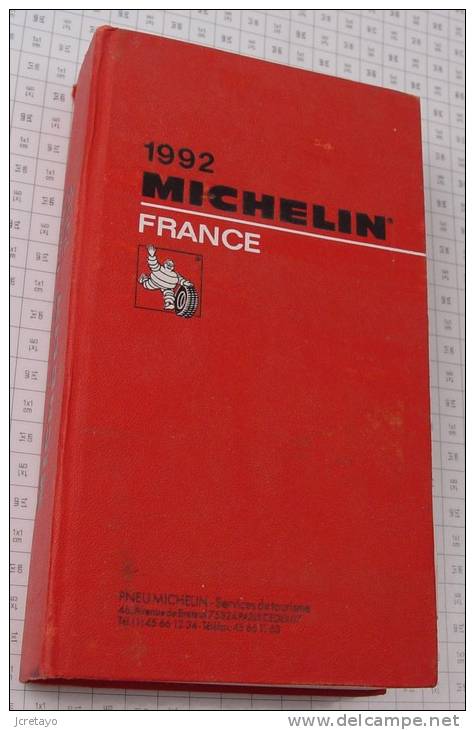 Michelin France Rouge De 1992, Ref Perso 358 - Michelin-Führer