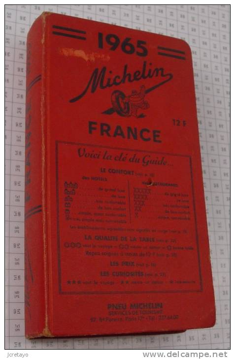 Michelin France Rouge De 1965, Ref Perso 359 - Michelin-Führer