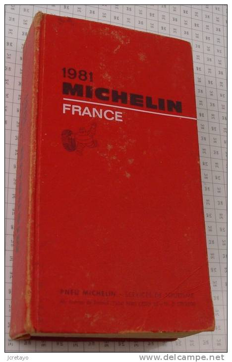 Michelin France Rouge De 1981, Ref Perso 369 - Michelin (guide)
