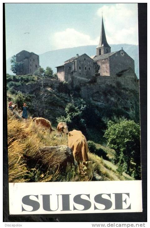 D2407 Reproducion D´une Affliche De L´ Officine National Suisse Du Tourisme - Valais, Eglise De Rarogne - Rarogne