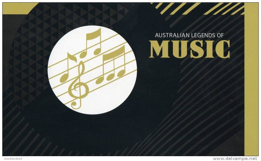 Australia 2013 Legends Of Music Set Of 10 Presentation Pack - Presentation Packs