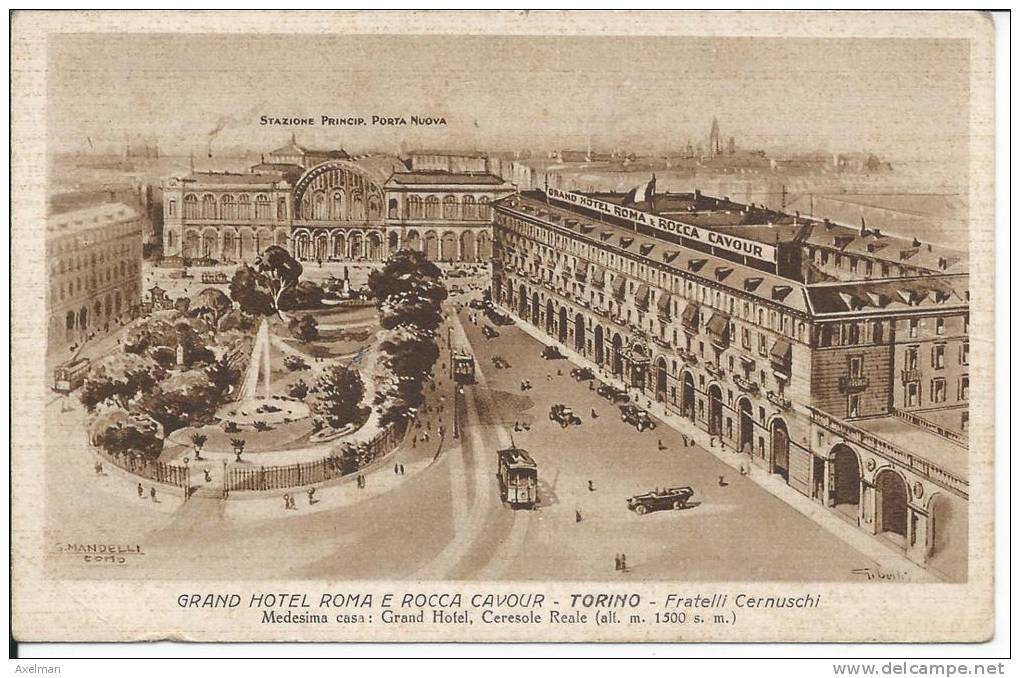 TORINO: Grand Hotel Roma E Rocca Cavour - Bares, Hoteles Y Restaurantes