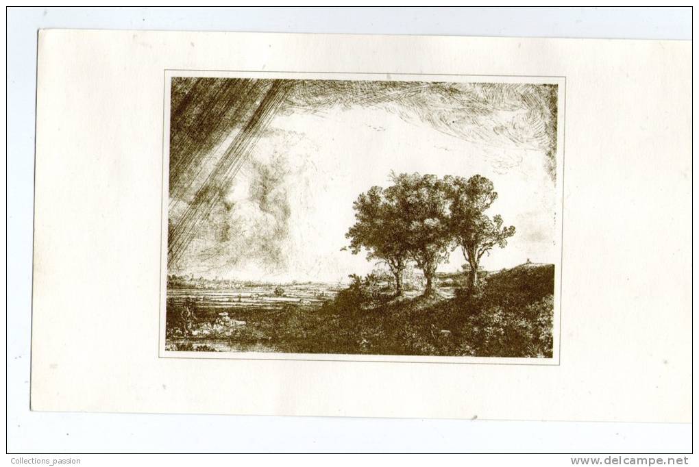 REMBRANDT , Paysage Aux Trois Arbres , Landschaft Mit Den Drei Baümen , Landschap Met Drie Bomen - Autres & Non Classés