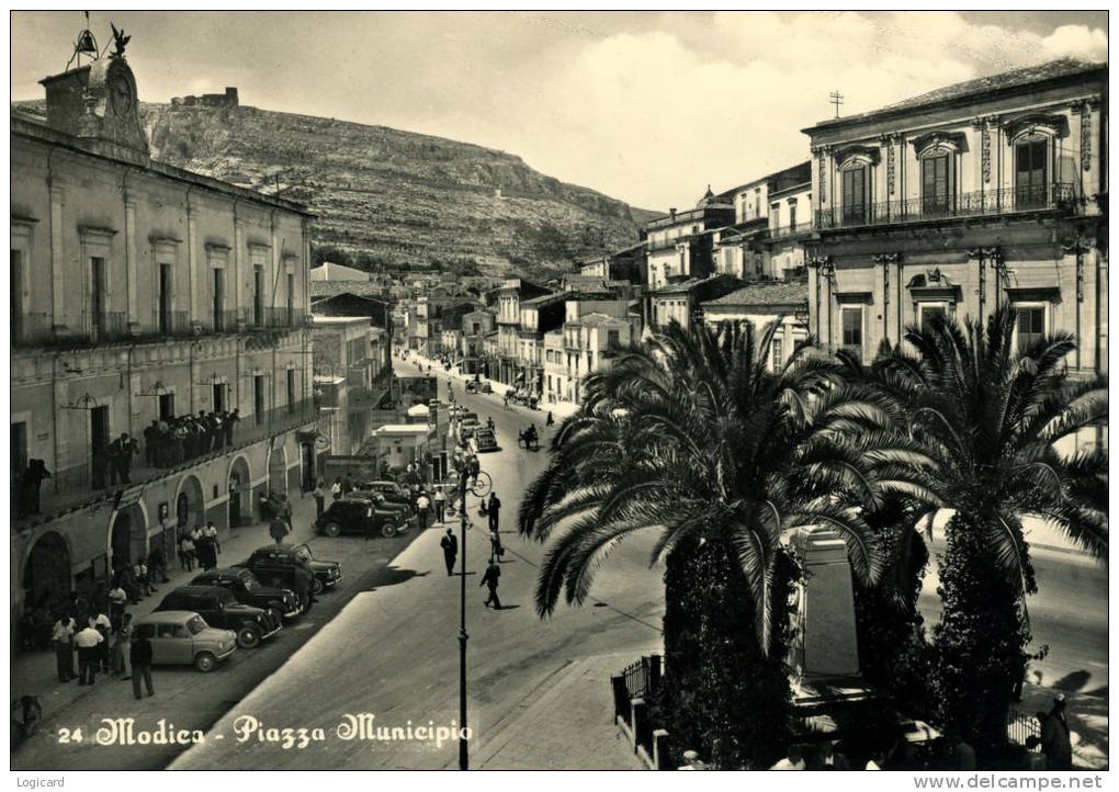 MODICA (RG) PIAZZA MUNICIPIO 1962 - Modica