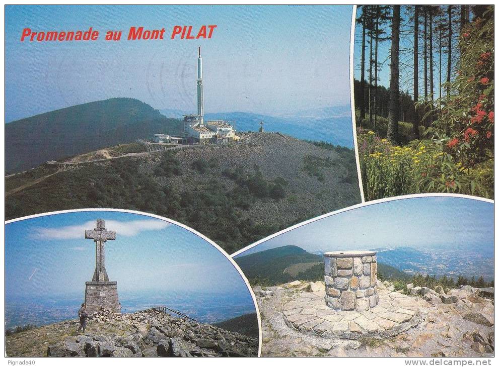 Cp , 42 , LE MONT-PILAT , Multi-Vues - Mont Pilat