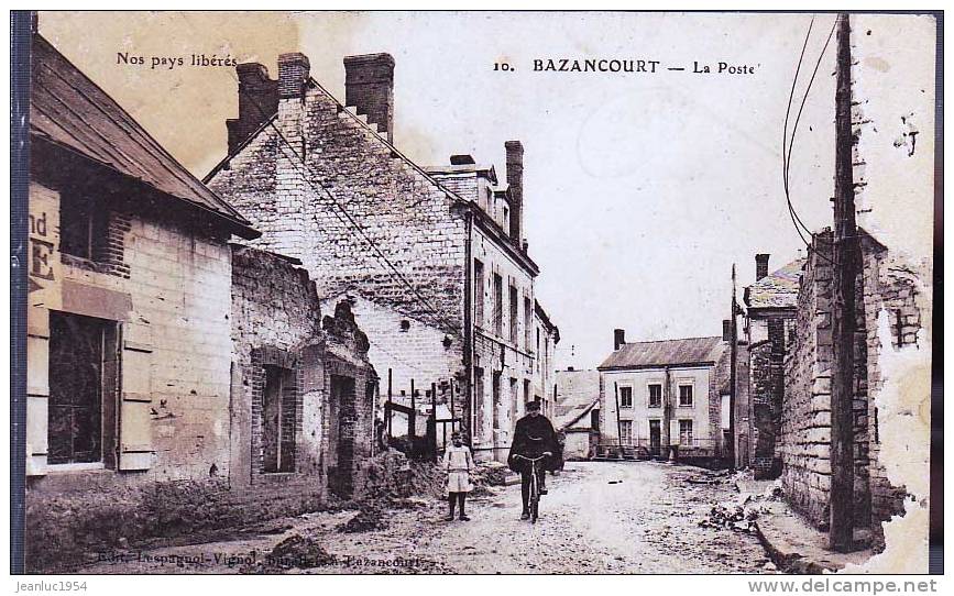 BAZANCOURT CAFE ENSEIGNE ALLEMANDE - Bazancourt