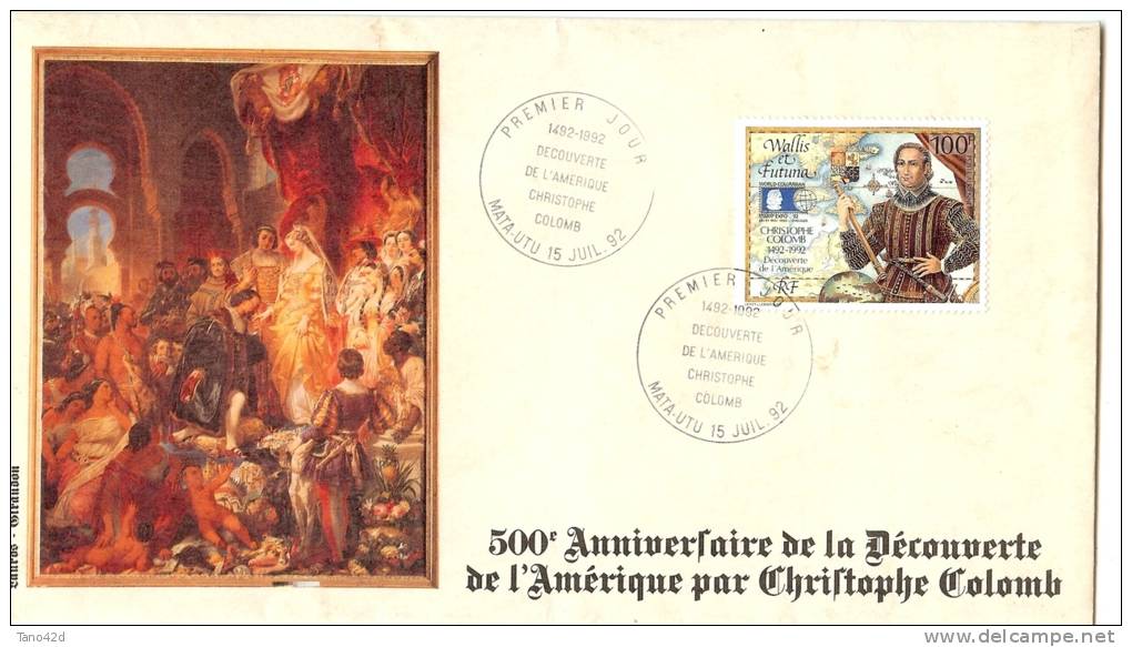 LDR3 - WALLIS ET FUTUNA FDC 500° ANNIV. DECOUVERTE AMERIQUE - FDC