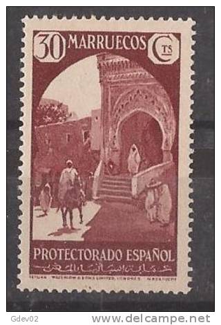 MA140-LA109TARMS.Maroc.Mo Rocco MARRUECOS ESPAÑOL PAISAJES Y MONUMENTOS 1933/5.  (Ed 140**) Sin Charnela LUJO RARO - Mosques & Synagogues