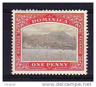 Dominica - 1903 - 1d Definitive (Watermark Crown CC) - MH - Dominique (...-1978)