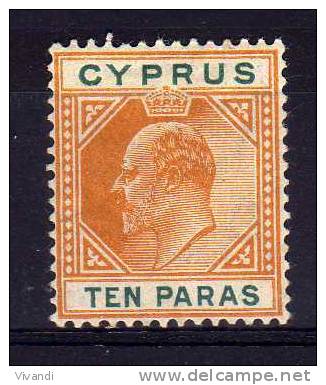 Cyprus - 1906 - 10 Paras Definitive (Watermark Multiple Crown CA) - MH - Chypre (...-1960)
