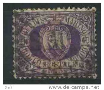 1877 San Marino, Stemma Cent.40 Usato - Oblitérés