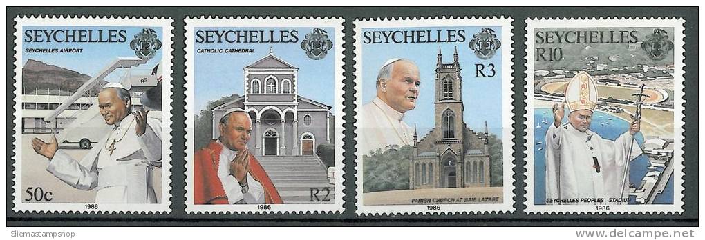 Seychelles - 1986 Pope John Paul II Visit - V4610 - Seychelles (1976-...)