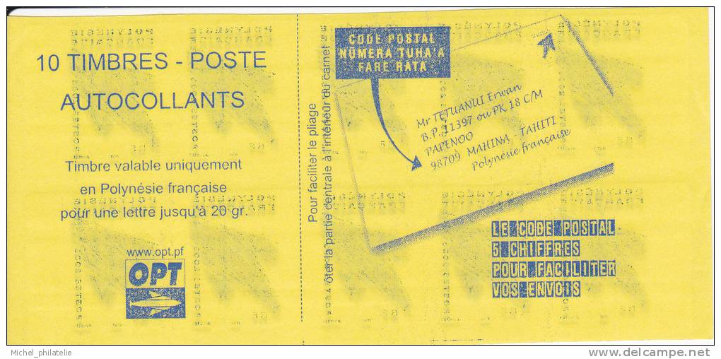 Carnet  N ° 704A Autoadhesif Embleme Postal Rare - Libretti