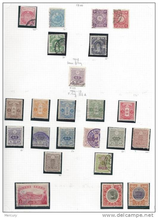 JAPON - Collection De 1876 à 1971 Avec Quelques Bons Timbres - 10 Scans - Collections, Lots & Séries