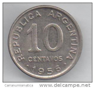 ARGENTINA 10 CENTAVOS 1956 - Argentina