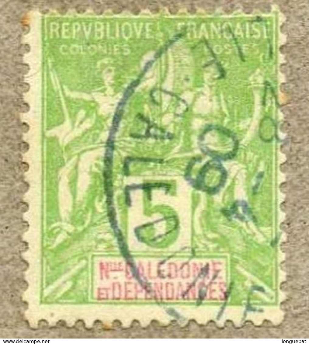 Nelle CALEDONIE : Type De 1892 (allégories) Dentelé 14 X 13 1/2 - - Oblitérés