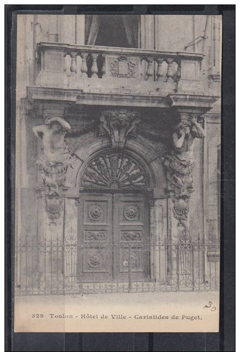 FRANCE 83.CPA(VAR ).TOULON.HÔTEL-DE-VILLE.CARIATIDES DE PUGET NON CIRCULÉE - Toulon