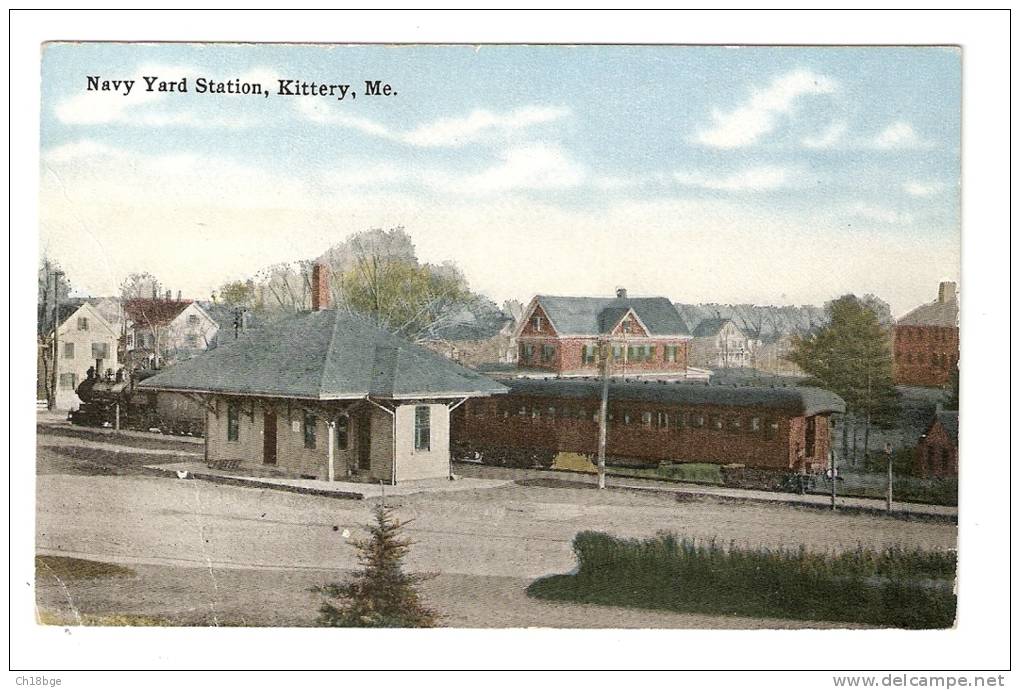 CPA : U.S.A. : Maine : Kittery : Navy Yard Station - Autres & Non Classés