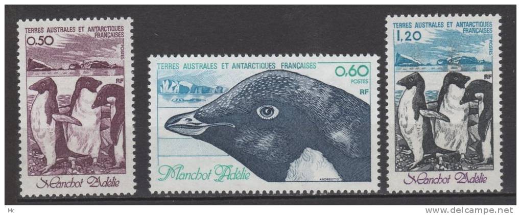 TAAF N°86 / 88 Luxe ** - Unused Stamps