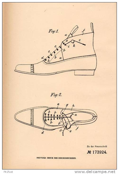 Original Patentschrift - Max Ertel In Glatz / Klodzko I. Schl., 1904, Verschluß Für Schuhe , Schnürsenkel , Schumacher ! - Zapatos