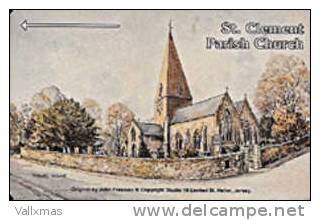 Tarjeta JERSEY - Parish Chrurch - ST. CLEMENT - [ 7] Jersey Y Guernsey