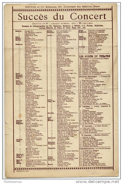 LIVRET DE PARTITION "MARCHE RUSSE" DE LOUIS GANNE PUBLIEE A L'OCCASION DE LA VISITE A PARIS EN 1894 DU TSAR NICOLAS II - Choral