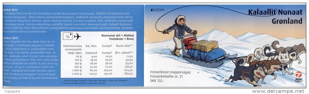 ##Greenland 2013. EUROPE/CEPT BOOKLET COMPLETE. MNH(**) - Libretti