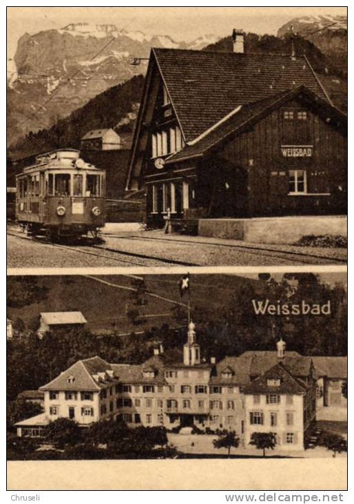 Weissbad Bahnhof  Zug  2 Bild - Weissbad 