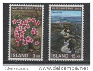 (S1142) ICELAND, 1970 (European Nature Conservation Year). Complete Set. Mi ## 447-448. MNH** - Unused Stamps