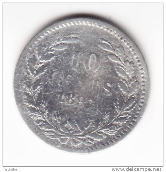 @Y@   Nederland / Wilhelmina  10 Ct  1897  (2105) - 10 Centavos